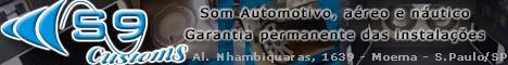 S9 Customs. Sonoriza��o automotiva, n�utica e a�rea, garantia permanente nas instala��es.