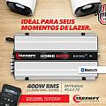 Amplificador Taramps Home para ligar na tomada 110/220 Volts
