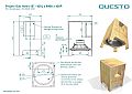 Subwoofer Questo QS800 em caixa residencial